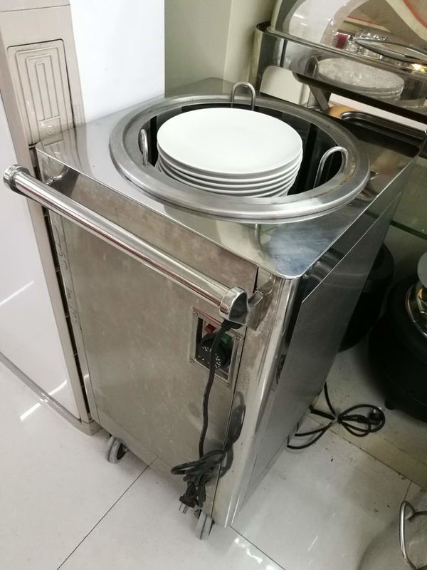 1Holder Electric Plate Warmer Cart Capacity 50 Dishes, Single Heated