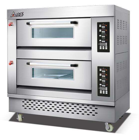 Commercial Pizza Bakery Oven , 10 Deck Industrial Bread Gas Oven For Baking