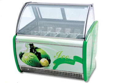 -16~-20℃ Ice Cream Display Showcase / Commercial Refrigerator Freezer