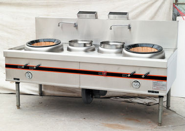 Firebrick 2 Burner Commercial Gas Cooking Stoves / Gas Cooking Range For Kitchen