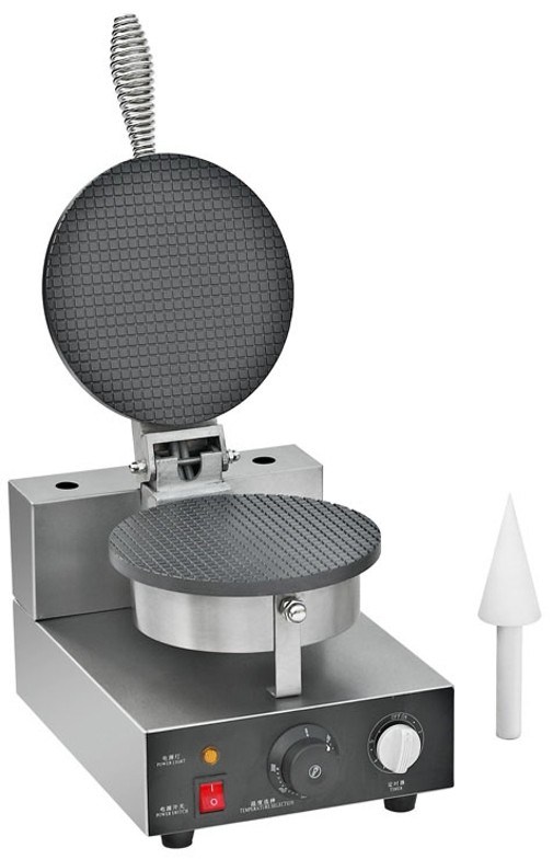 Stainless Steel Cone Baker Machine 0.6mm For Restaurant , Snack Bar