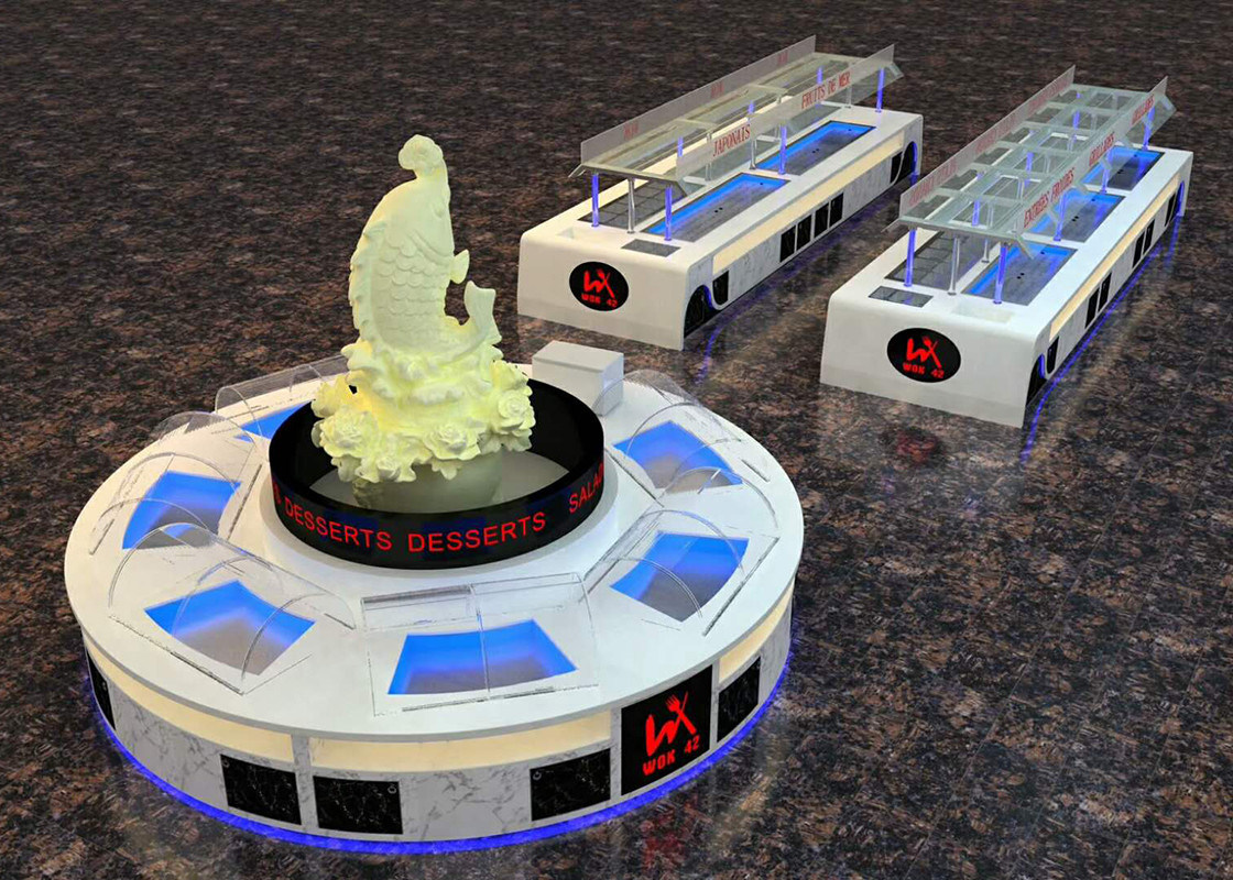 Marble Commercial Buffet Tables / Buffet Display Equipment Salad Bar