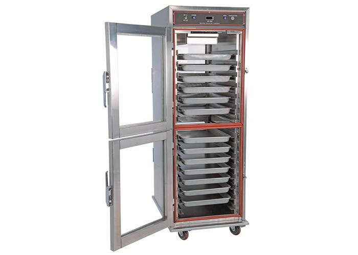 Upright Glass Door Holding Fast Food Warmer Showcase Complete