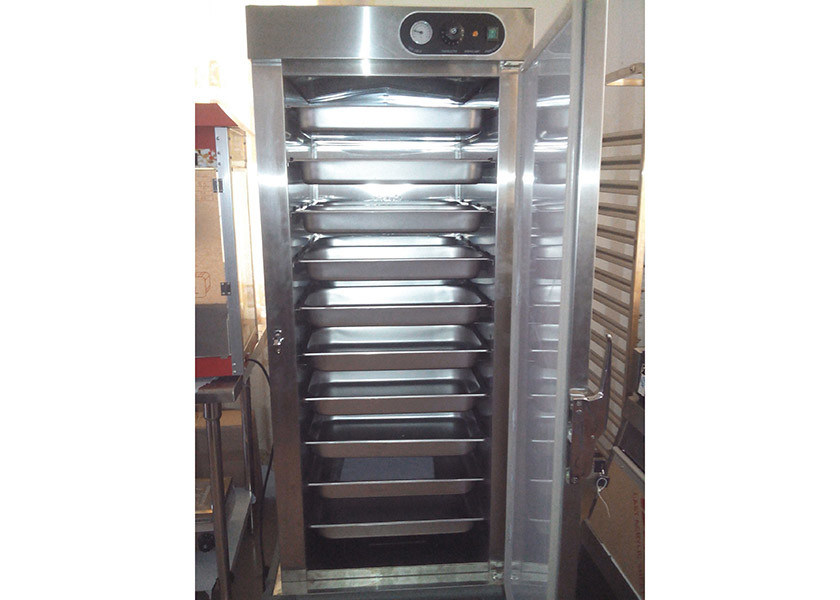 Stainless Steel Mobile Singe Door Electric Food Warmer 11 Racks