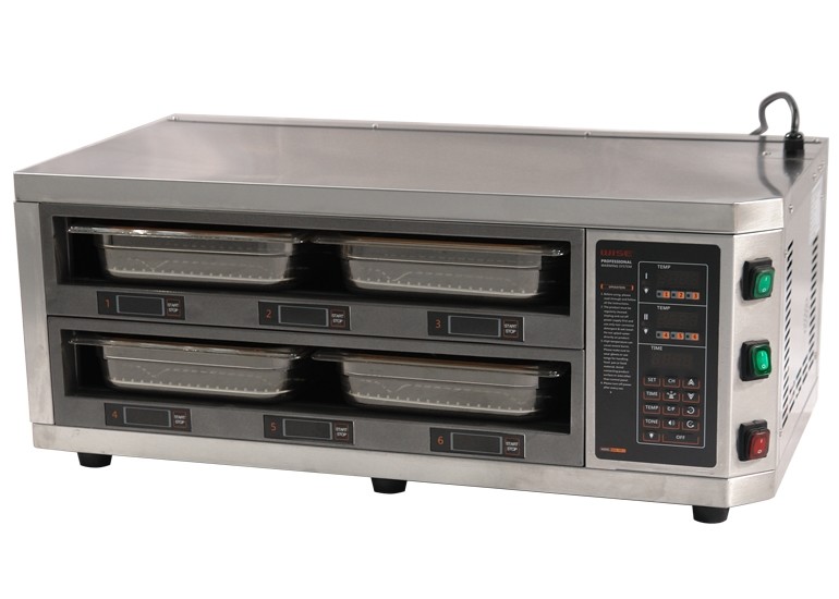 Counter Type 2 Layer 4 Tray Food Warmer LED Digital Display