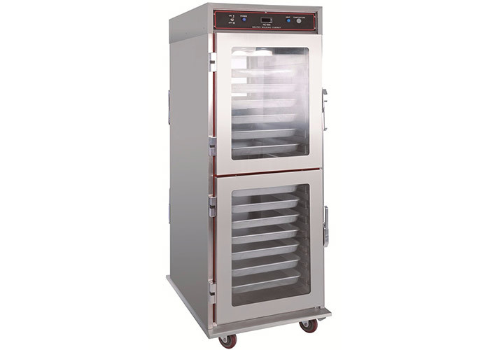 Upright Glass Door Holding Fast Food Warmer Showcase Complete