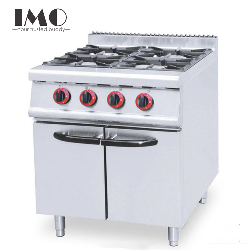 2022 Commercial Kitchen Equipment 4 Burner Gas Stove with