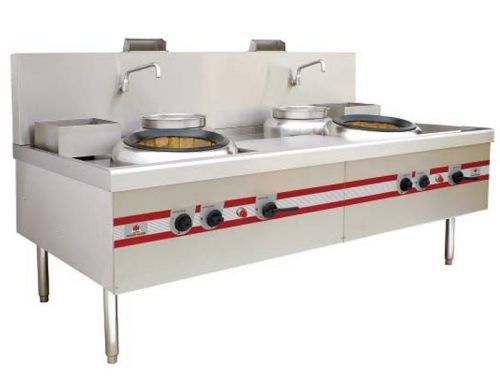2 Burner Range Commercial Gas Stove For Home Chinese Wok Type 2 Burner Range Commercial Gas Stove For