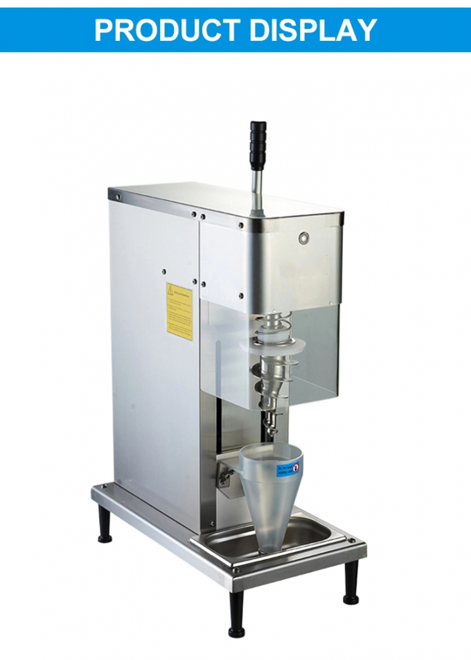 Desktop Manual Yogurt Ice Cream Shake Machine Commercial Mixing Semi