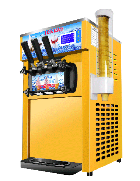 commercial Ice cream machine desktop threecolor soft ice cream machine