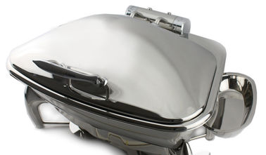 Fan-Shaped Stainless Steel Food Warmer Induction Chafing Dish Optional 5L or 8L Fan-shaped Food Container