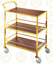 3 Layers Service Trolley Oblong Room Service Equipments 880*465*940mm