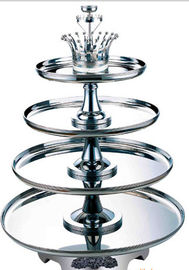 4 Tier Buffet Revolving Stand Stainless Steel Cookwares For Seafood