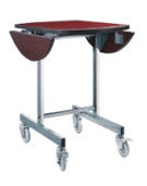 Folding Guest Room Service Trolley With Thermal Box Buffet Equipment