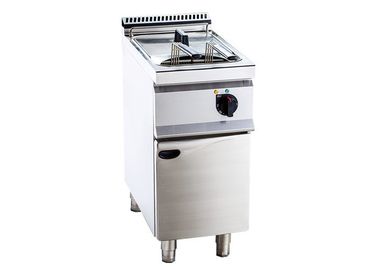 Double / Single Tank Deep Fryer Stainless Steel Kitchen Equipment For Commercial Use