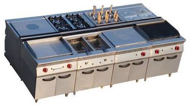 Multi-Functional Western Kitchen Equipment Gas Range With Griddle / Grill Combination