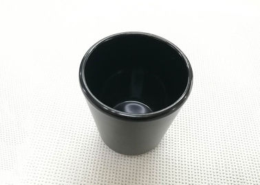 Black Color Tea Cup Imitation Porcelain Dinnerware Sets Dia7.6cm H9.2cm  Weight 168g