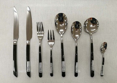 Stainless Steel Flatware Sets of 13 Pieces Black-Plated Handles Knives Forks Spoons