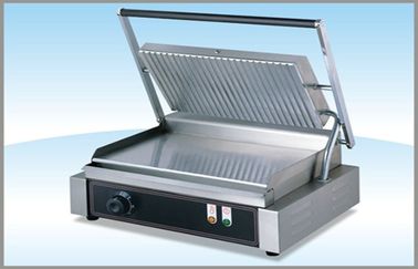 Stainless Steel Panini Grill Machine 7-roller For Restaurant , 450x370x220mm