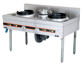 Firebrick 96KW / 48KW Burner Type Gas Cooking Range For Kitchen , Energy-Saving