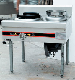 Firebrick 96KW / 48KW Burner Type Gas Cooking Range For Kitchen , Energy-Saving
