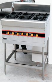 Floor Type 40KW Commercial Gas Cooking Stove 4-8 Burner 900x800x950mm