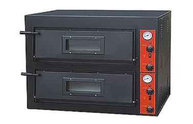 Black Painting Electric Commercial Pizza Oven With 2-layer 2 Tray For Restaurant