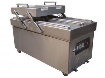 Commercial Vacuum Packing Machine Double Flat Chamber Full Automatic 100 Bags Per Minute