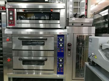 3 Layer 6 Tray Gas Baking Ovens with Window Door Mechanical Controller Timer