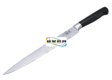 Hand Flexible Stainless Steel Cookwares , Black Handle Forged Chef Deboning Knife Size 6 / 8 / 10 inches