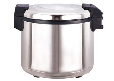 20L Commercial Kitchen Equipments / Electrical Rice Cooker With Stainless Steel / Wood Grain Body