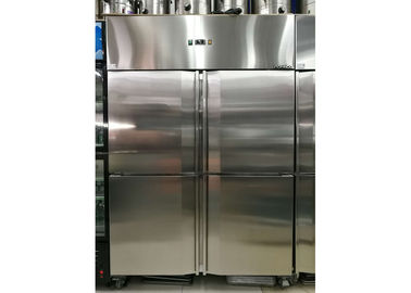 AISI 304 SS Exterior Commercial 4 Door Reach - In Freezer , Digital Temperature Control -18 ~ -22°C Range