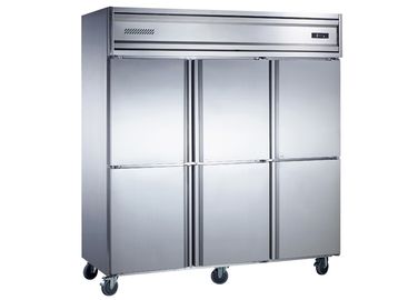 Low Power Consumption Commercial Refrigerator Freezer Highly Firm Adjustable Shelves