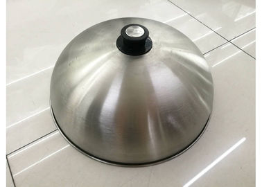 Φ36CM Silver Dome Cover Stainless Steel Round Lid For Plate Warmer Cart