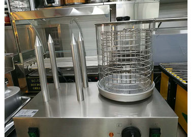 Snack Bar Equipment Electric Hotdog Machine With Heating Spike 220V - 240V