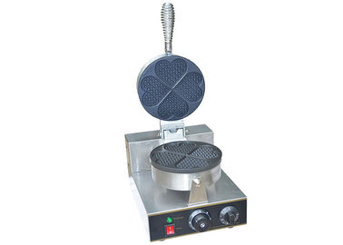 Heart-Shaped Single Head Waffle Baker Snack Bar Equipment Waffle Maker Machine 220V 1300W