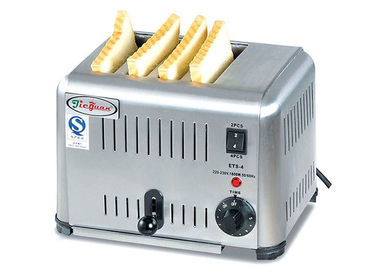 Commercial 6 / 4 Slice Electric Toaster Snack Bar Equipment / Toast Bread Machine