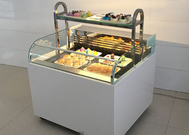 Customized Open Type Sandwich Display Cabinet With LED Light Refrigeration Food Cake Showcase