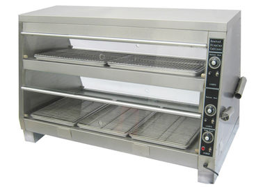 380V/4.2KW Food Warmer Showcase Individual Thermostatic Control 1520x750x840mm