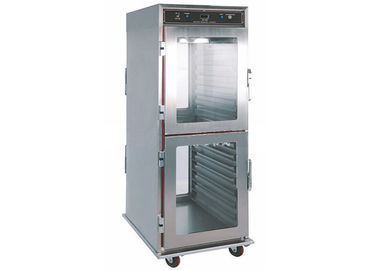 Upright Glass Door Holding Cabinet Fast Food Warmer Showcase Complete With 16 Trays