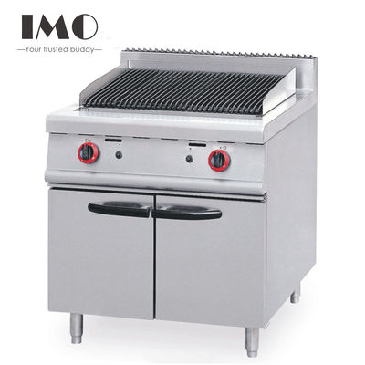 2022 Commercial Kitchen Equipment Stainless Steel Gas Saltbae Lava Rock Grill With Cabinet