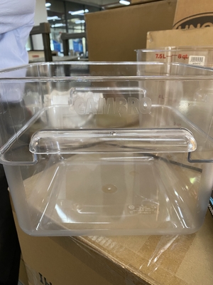 CAMWEAR"CAMSQUARE  Square food box storage container transparent with scale, USA CAMBRO brand