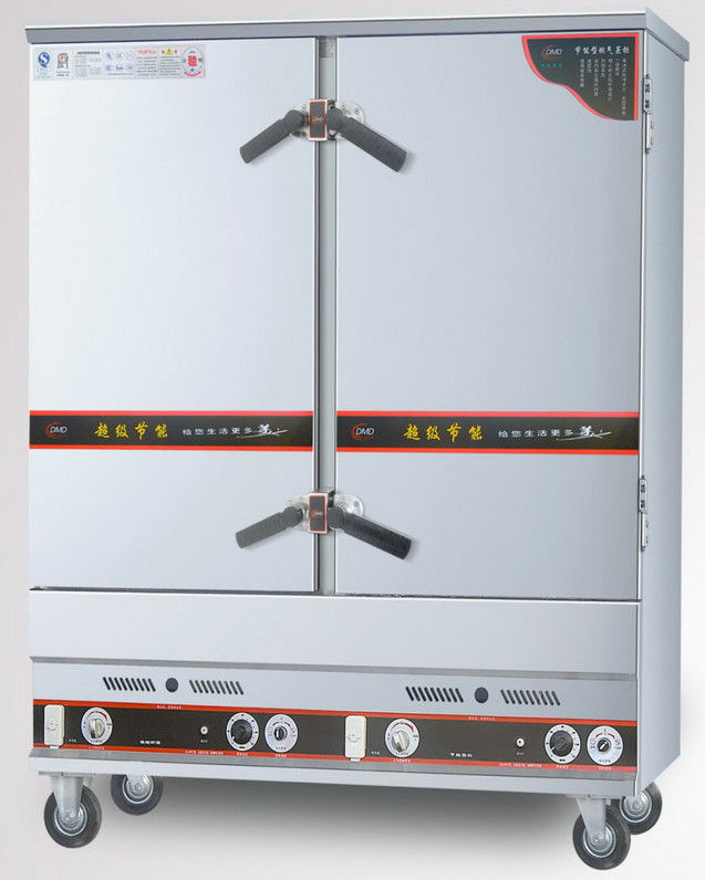 Energy - Saving Gas Food Steamer 24 - Trays Steam Cabinet 1410x640x1665mm