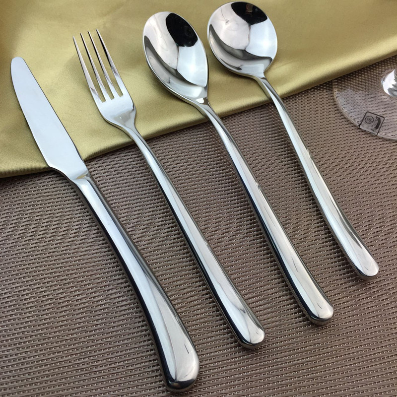 Silver Stainless Steel Cookwares Dinner Knife Dinner Fork Dinner Soup spoon