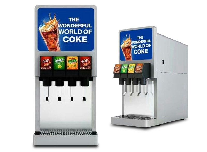Automatic Coke Machine 4 Dispenser Valves Snack Bar Pepsi Sprite Cola Maker
