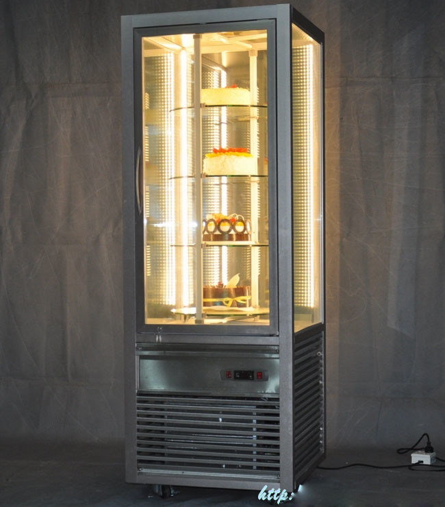 Cake Display Commercial Refrigerator Freezer Showcase All Around Glass Door