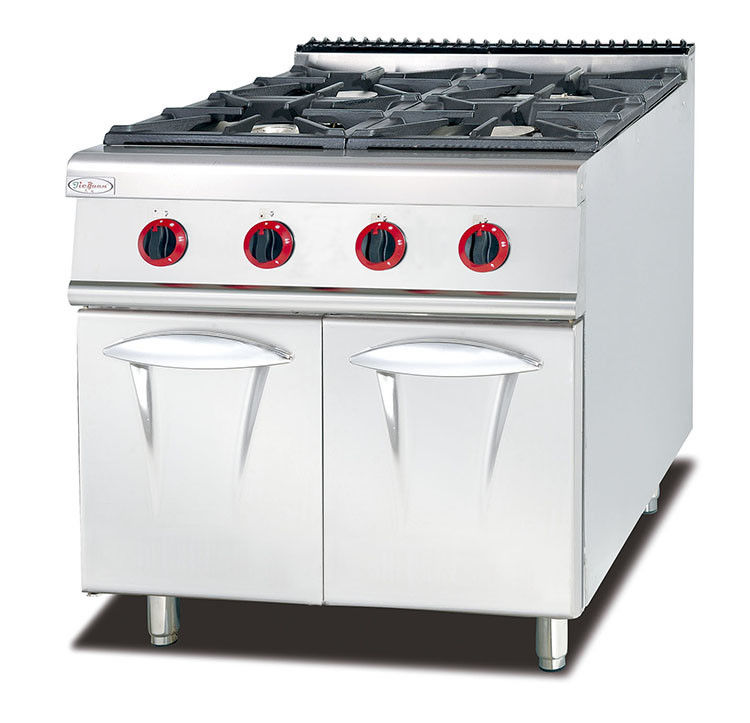 Western Kitchen Equipment 800 900 940mm 4 Burner Gas Stove With