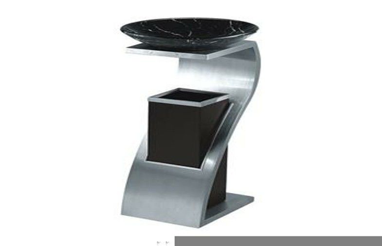 GPX-78A Room Service Equipments , Diamond Stainless Steel Dustbin For Hotel