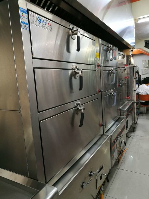 Seafood Commercial Electric Steamer with 3 Independent Compartment 550w
