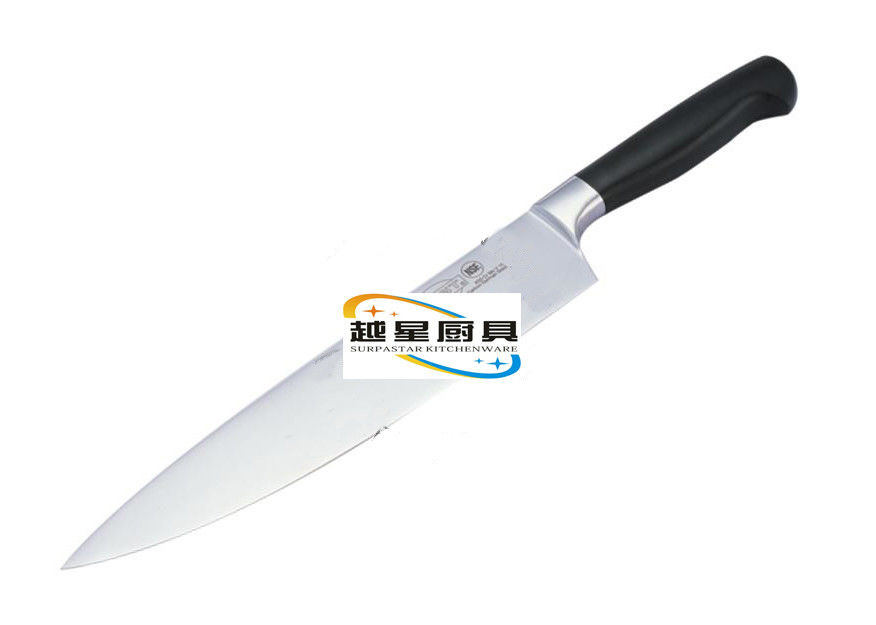 Hand Flexible Stainless Steel Cookwares , Black Handle Forged Chef Deboning Knife Size 6 / 8 / 10 inches